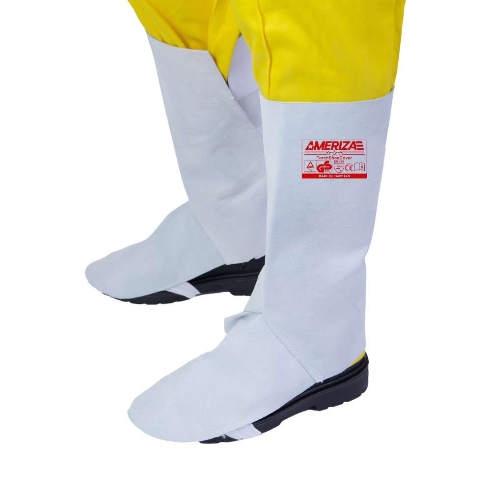 Ameriza Leg Welding Leather Cover Guard, 15 x 8Inches, 1Pairs/pack
