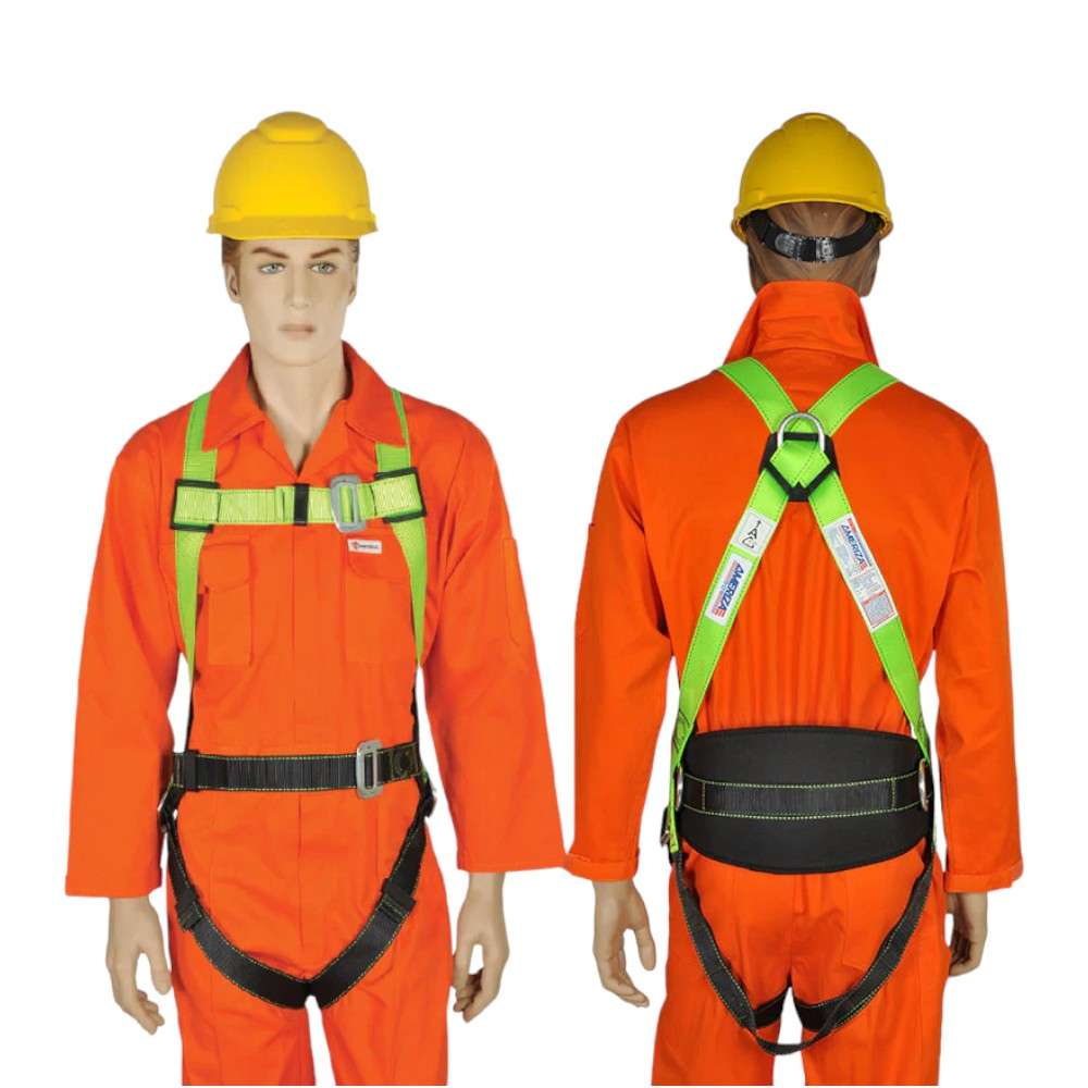 Ameriza Vertex Plus, Full Body Harness With Waist Comfort Belt, Green/Black 2