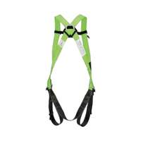 JECH JE1069A Full Body Safety Harness, 45mm Polyester with D Ring , Green/Black