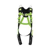 JECH JE145002N Full body Safety Harness, 45mm polyester,Dring with back pad Green/Black