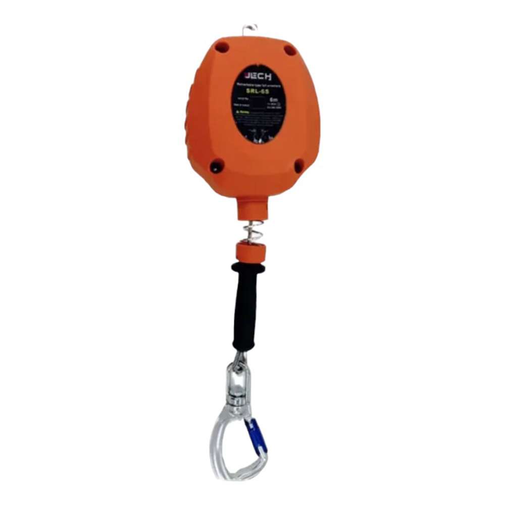 حبل النجاة (JECH) المانع للسقوط ذاتي السحب بطول (6Mtr) و حمولة وزنية (100Kg) موديل (SRL-6)
