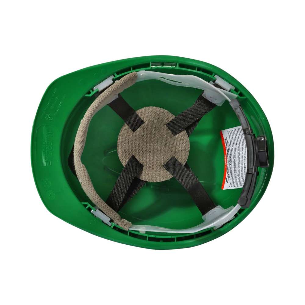 Ameriza Guard Ventilated Safety Helmet with Ratchet Suspension, Green 4