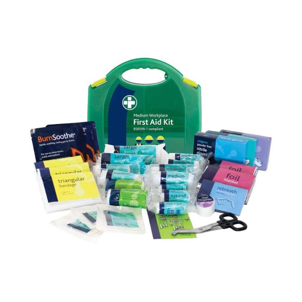 Reliance 343, BS8599-1, Medium Workplace First Aid Kit Set in Aura Box 0
