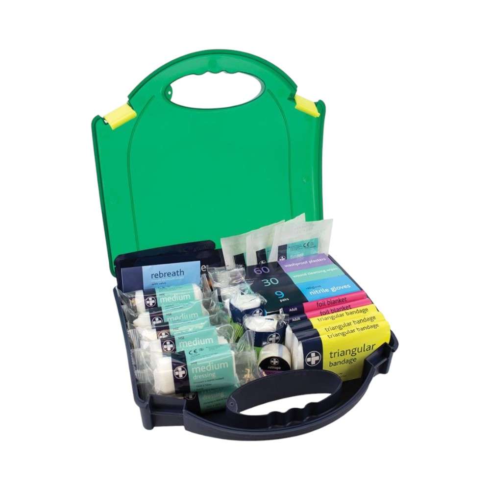 Reliance 343, BS8599-1, Medium Workplace First Aid Kit Set in Aura Box 1