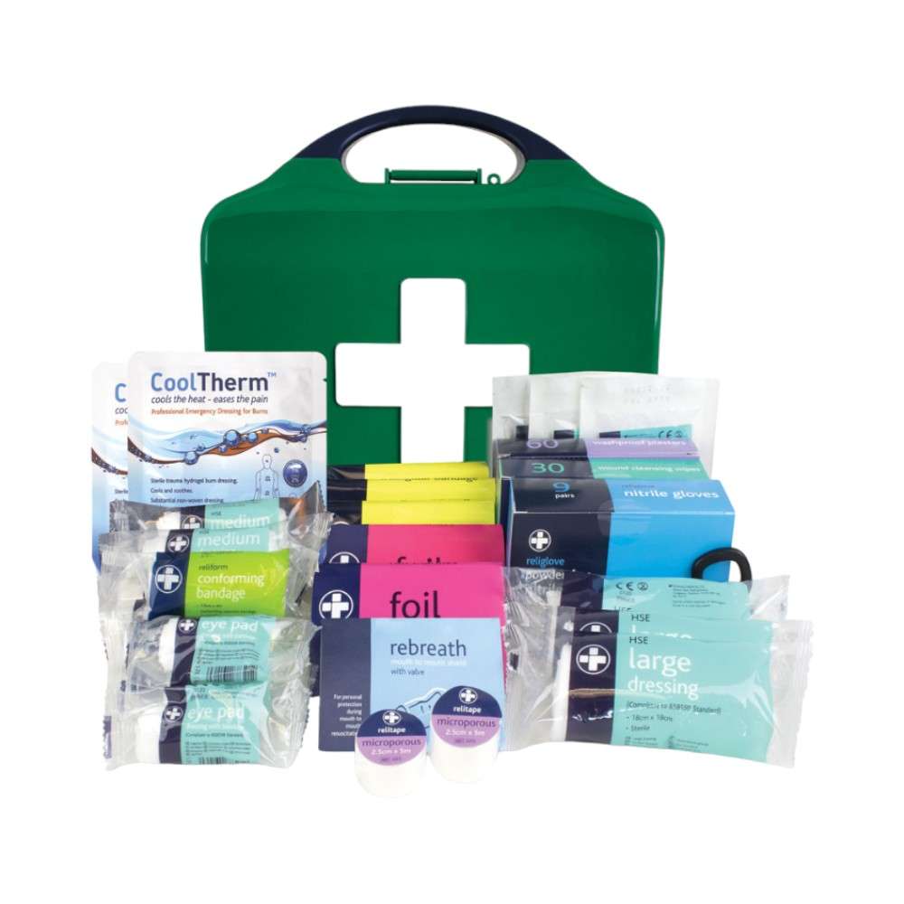 Reliance 348, BS8599-1, Large Workplace First Aid Kit Set in Aura Box 0