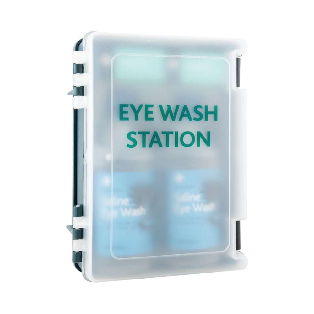 Reliance 995 Eye Wash Station, Wall Mounted Blue Titan Box Set 1