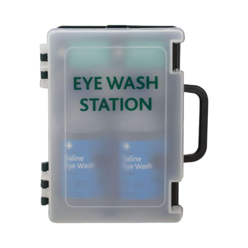 Reliance 995 Eye Wash Station, Wall Mounted Blue Titan Box Set 2