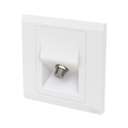 ABB 1 Gang SAT Outlet 45 Degree, Inora BL308, White 1