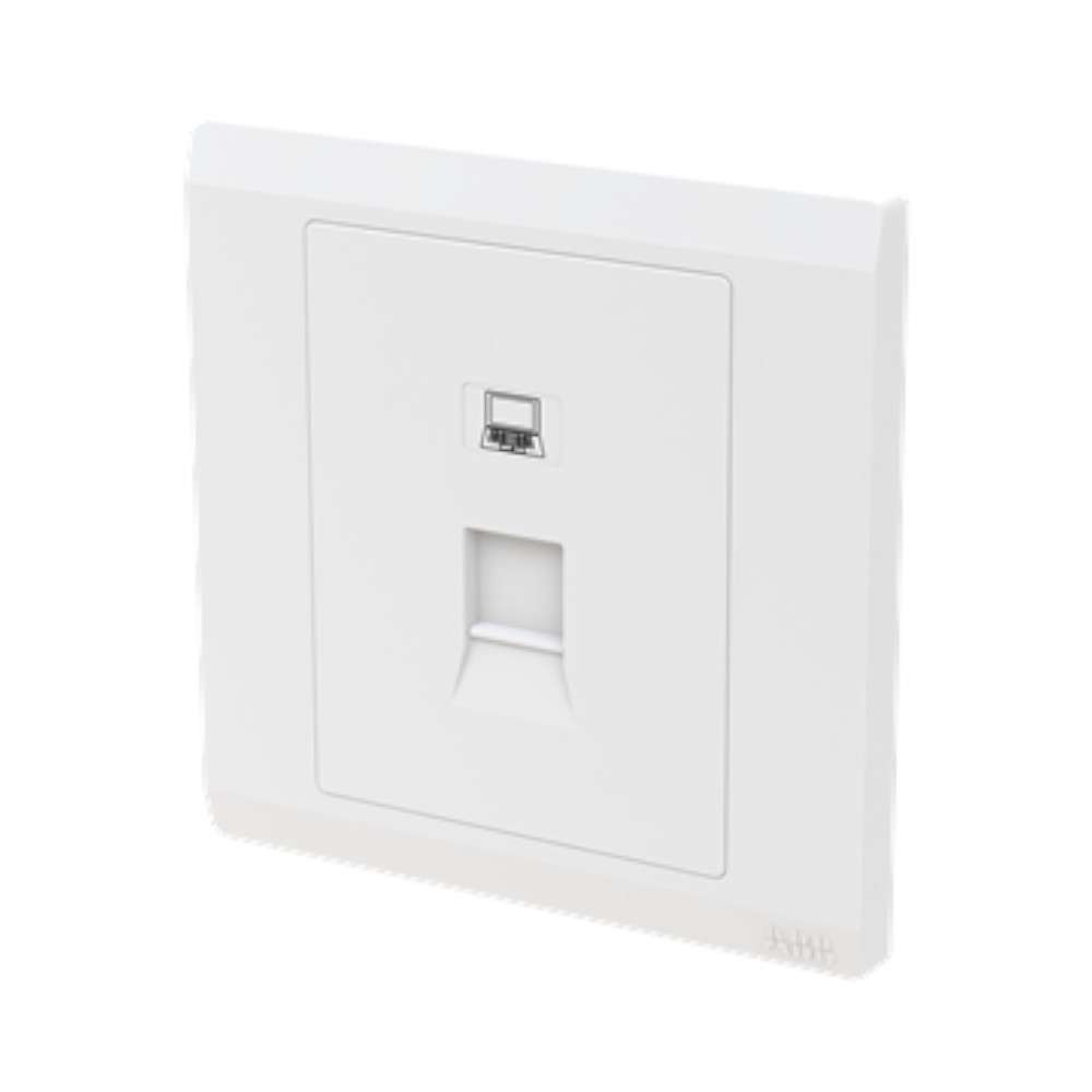 ABB 1 Gang Data Outlet RJ45 Plate only, Inora BL331, White 1