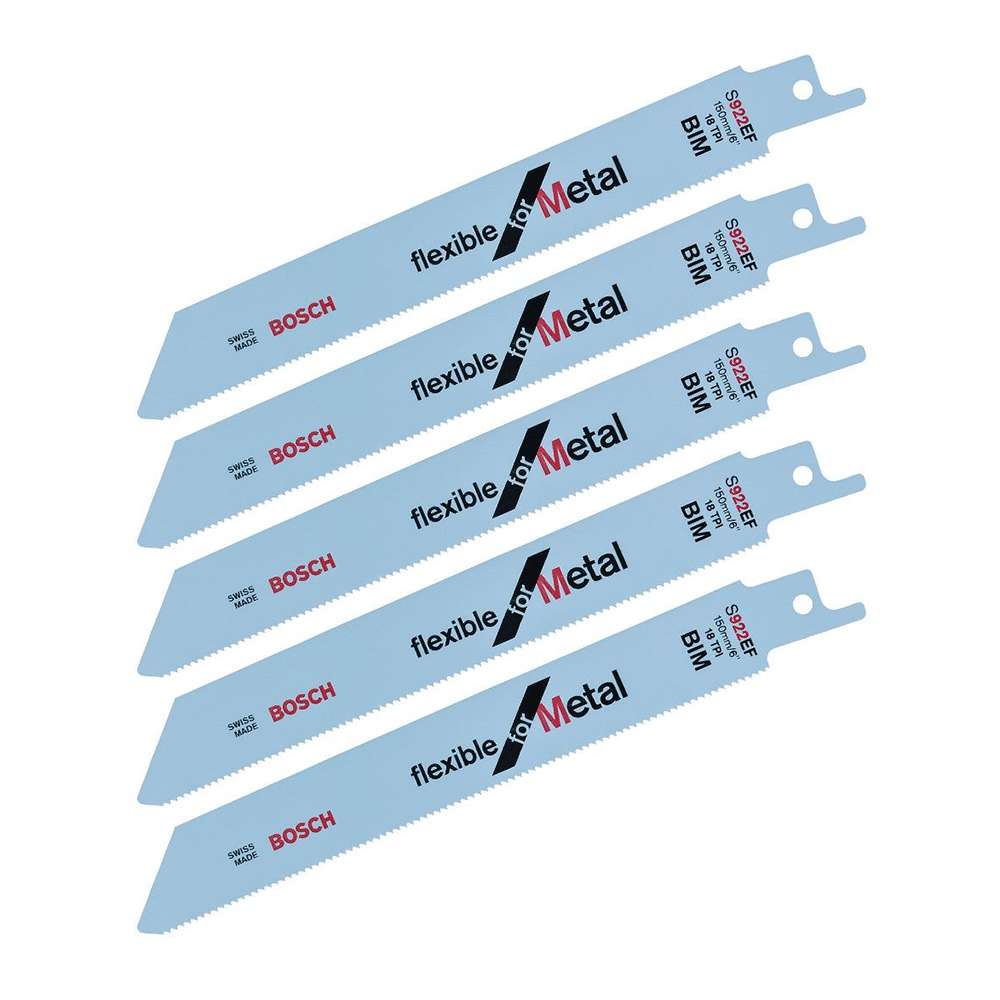 Bosch 2608656015 S-922 EF Reciprocating Saw Blade, 18TPI x 150mm, 5Pcs/pack 0