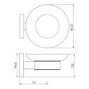Jaquar Soap Dish, Wall-Mounted Soap Holder for Basins & Showers – Black Matt 1