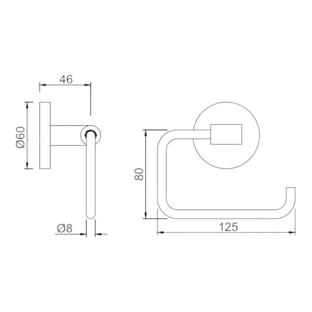 Jaquar (ACN-CHR-1151N) Toilet Paper Holder - Chrome 1
