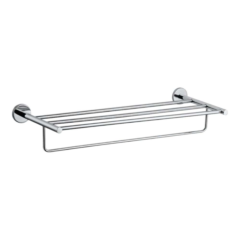 Jaquar 600 mm Stainless Steel Towel Shelf with Lower Hangers 0