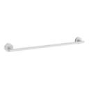 Jaquar Stainless Steel Towel Rail, 600mm, Full-Size Bathroom Rail – White Matt 0