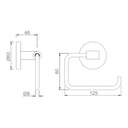 Jaquar Toilet Paper Holder, Wall-Mounted Tissue Roll Holder – White Matt 1
