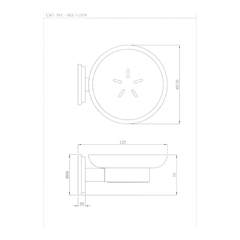 حامل الصابون جاكوار (Essco) موديل (AEC-CHR-1131N) لون (Chrome) 1