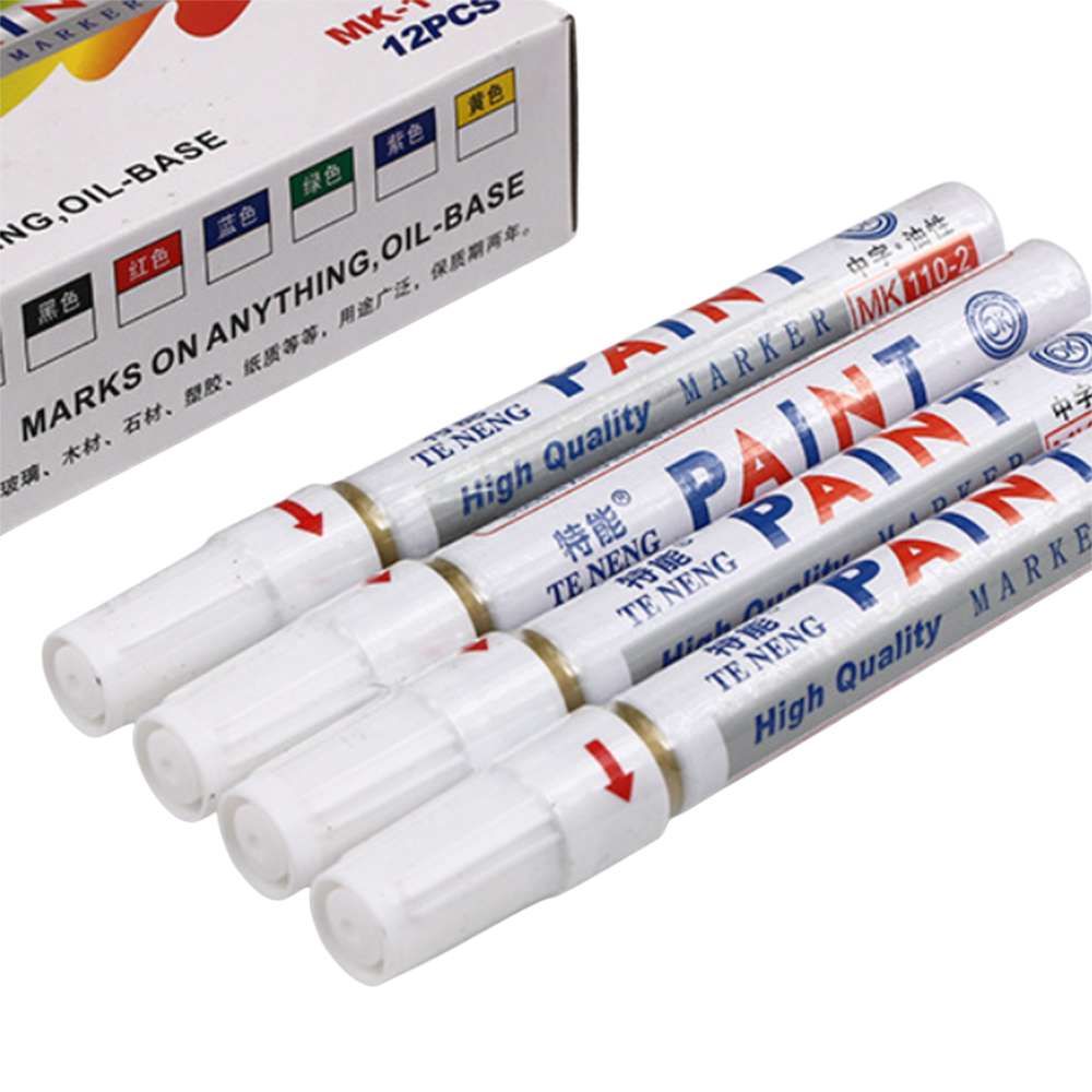 قلم تحبير و تخطيط أبيض اللون يباع (Per Pack)  3