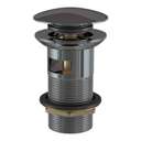 Jaquar Click-Clack Slotted Basin Waste, Used for Basins With Overflow - Black Chrome 0