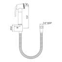 Jaquar Health Faucet Kit, Hand Shower for Hygiene Spray – Gold Dust 1