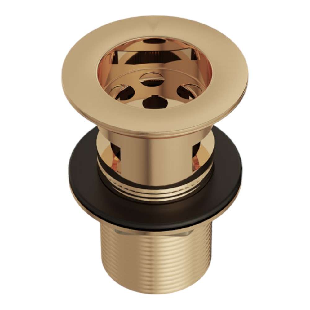 Jaquar (ALD-GLD-709) 80 mm Height Slotted Basin Waste- Auric Gold 0