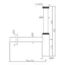 Jaquar Bottle Trap, 300mm x 190mm, A Decorative Basin Trap – Graphite 1
