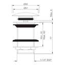 Jaquar Click-Clack Unslotted Basin Waste, Used for Basins Without Overflow - Stainless Steel 1