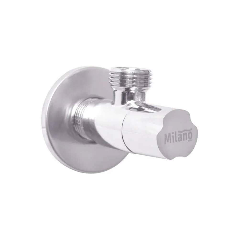 Milano Crown Brass Angle Valve, Decorative Brass Isolation Valve for Basins & WCs 0