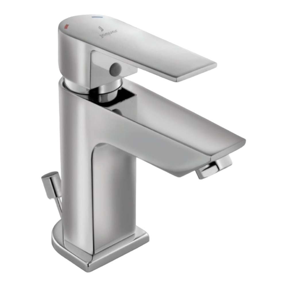 خلاط الحوض جاكوار بمقبض واحد مع فتحة تصريف منبثقة موديل (ARI-CHR-39051B) لون (Chrome) 0