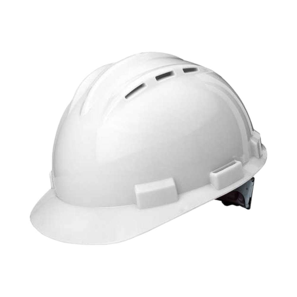 Bullard S62 Ventilated Safety Helmet, Flex Gear Ratchet Suspension, White 0