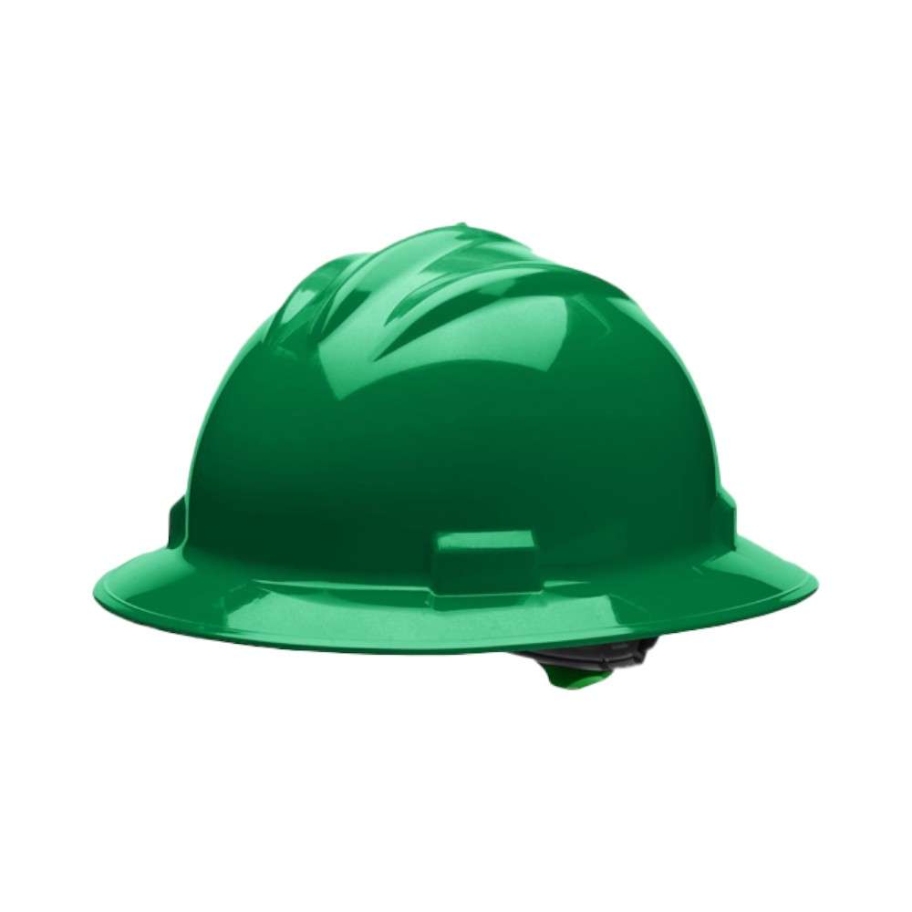Bullard Standard S71 Non Ventilated Safety Helmet with Ratchet Suspension, Green 0