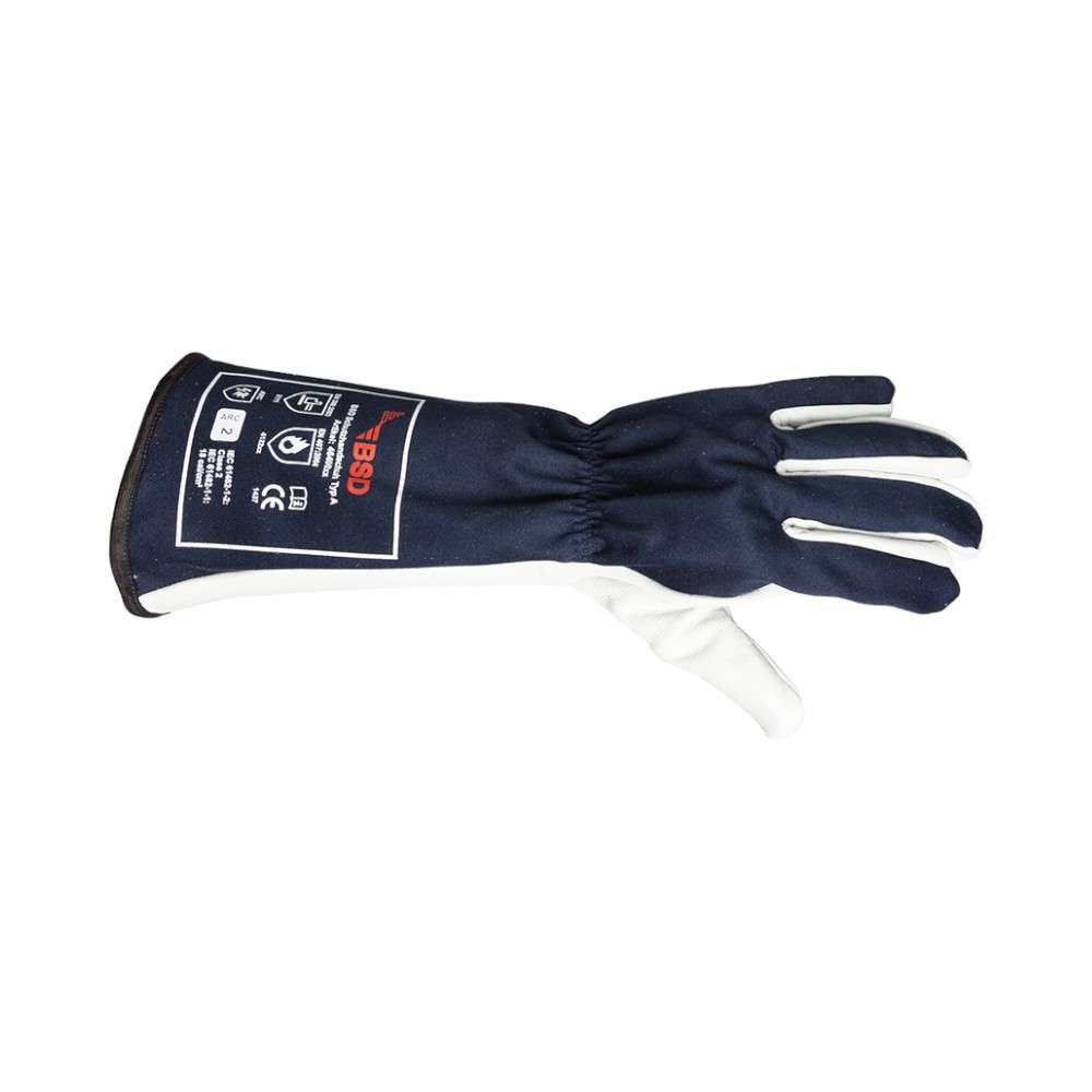BSD 4640008 HRC 2 Arc Flash Gloves, 18Cal/Cm2, Size 8, Black,1Pair/pack 0