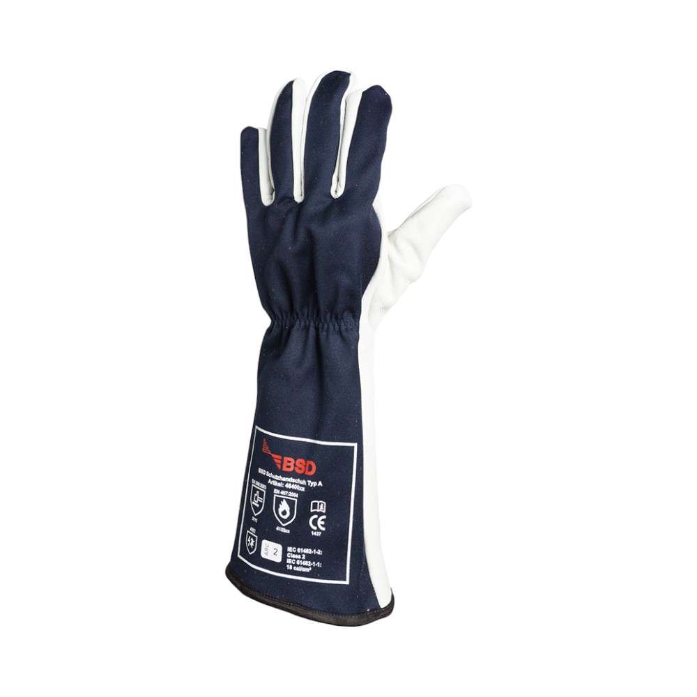 BSD 4640009 HRC 2 Arc Flash Gloves, 18Cal/Cm2, Size 9, Black,1Pair/pack 2