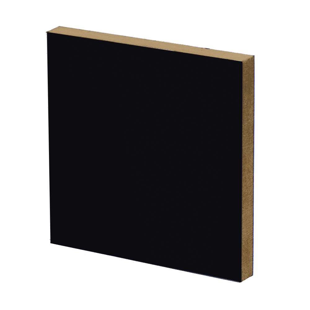 Black Melamine MDF Sheet -18mm 1