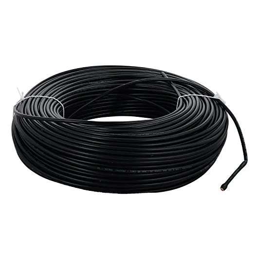 Oman 1.5mm x 100 Yard PVC Single Core Cable - Black 0