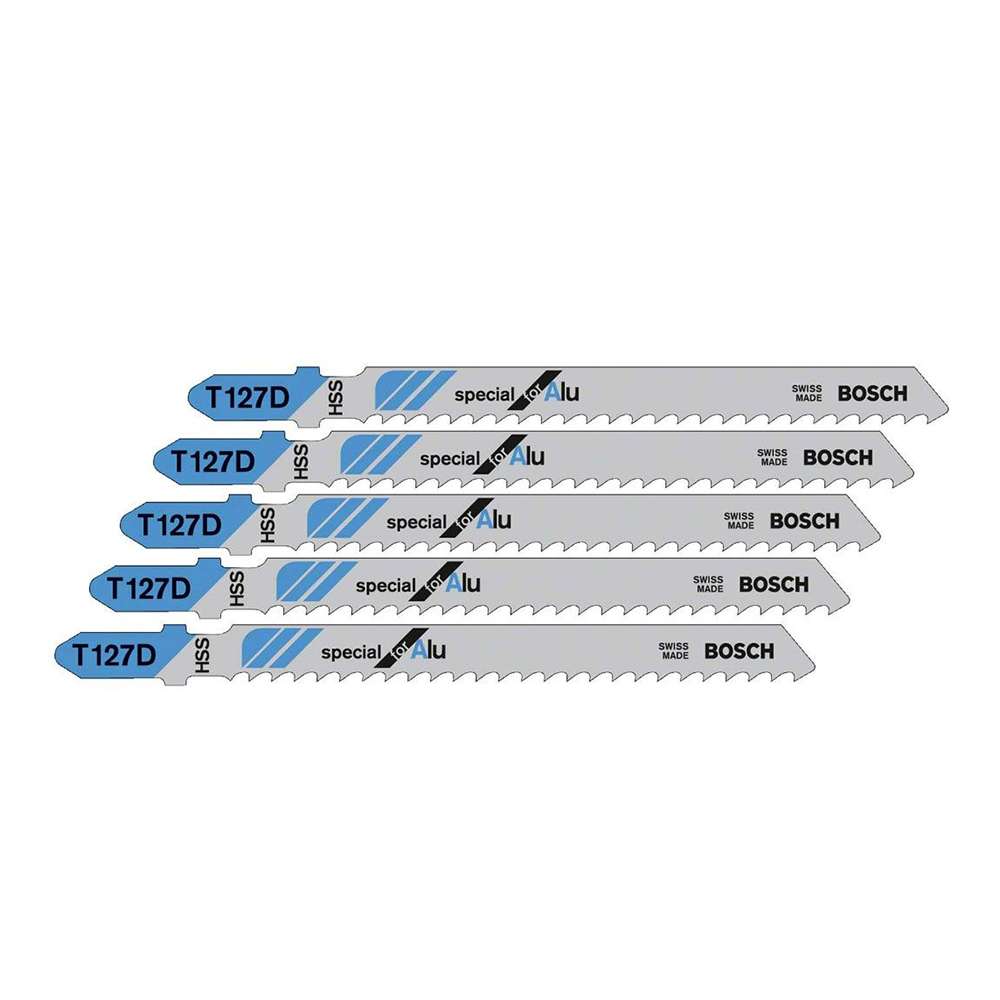 Bosch Jigsaw Blade T 127 D, High-Grade & High Speed Steel, Fits All T-Shank Jigsaws ( 2608631017 ) Per Piece 1