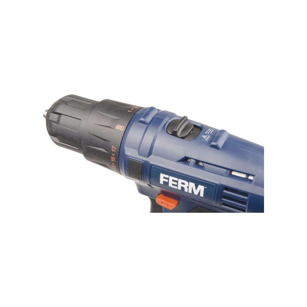 FERM CDM1119 12V 1.5Ah Cordless Li-Ion Drill - 2 Batteries 3