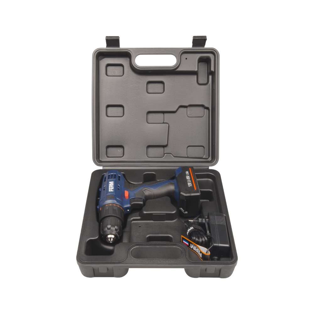 FERM CDM1119 12V 1.5Ah Cordless Li-Ion Drill - 2 Batteries 4