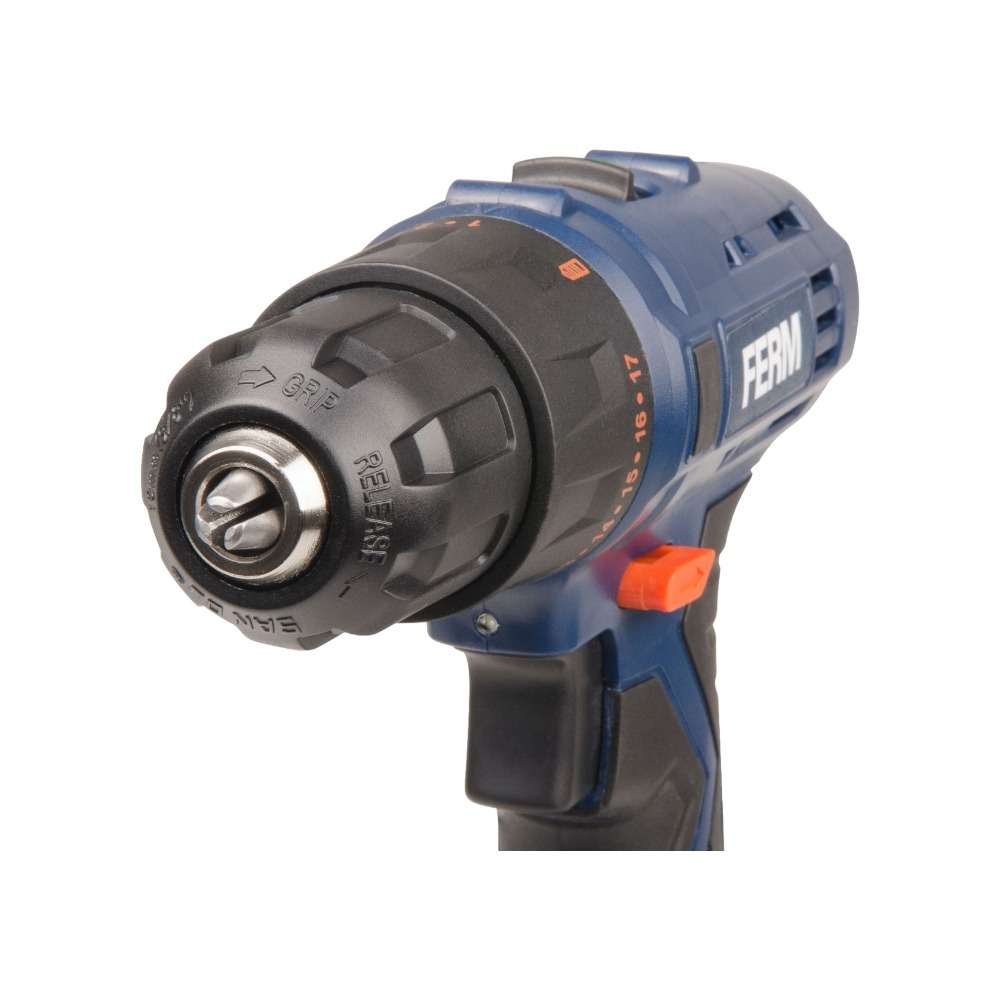 FERM CDM1120 18V 1.5Ah Cordless Li-Ion Drill - 2 Batteries 2