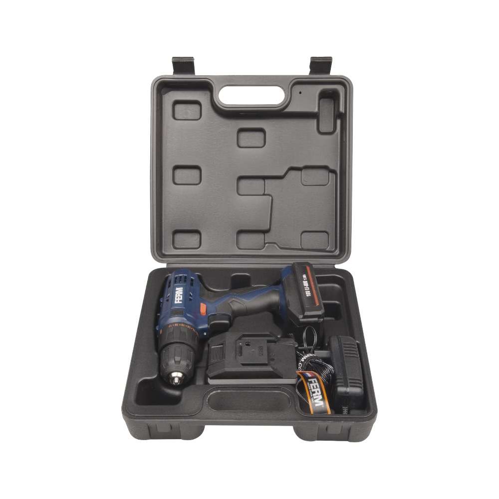 FERM CDM1120 18V 1.5Ah Cordless Li-Ion Drill - 2 Batteries 4