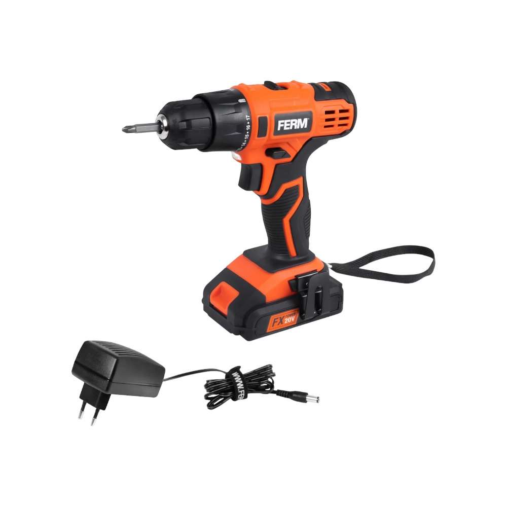 FERM CDM1164 20V 2.0Ah Cordless Drill Driver 1