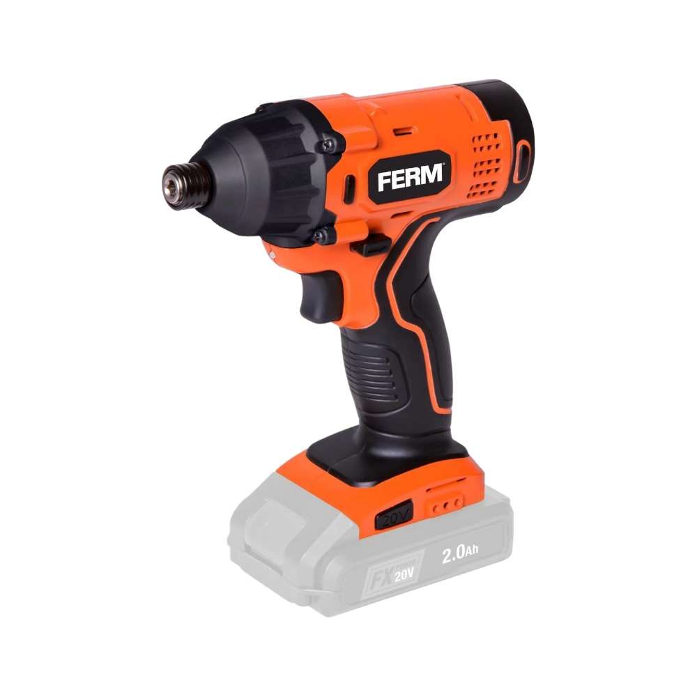 FERM CDM1165 20V Cordless Impact Driver, Excluding Battery and Charger 0