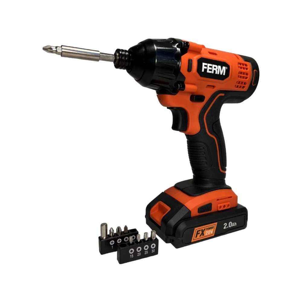 FERM CDM1165 20V Cordless Impact Driver, Excluding Battery and Charger 4