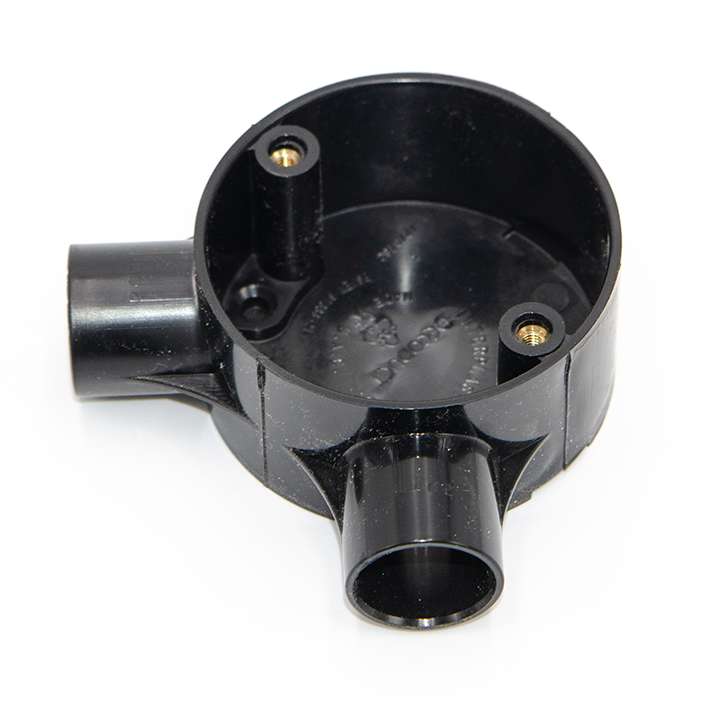 Decoduct PVC 2Way Circular Junction Box 1