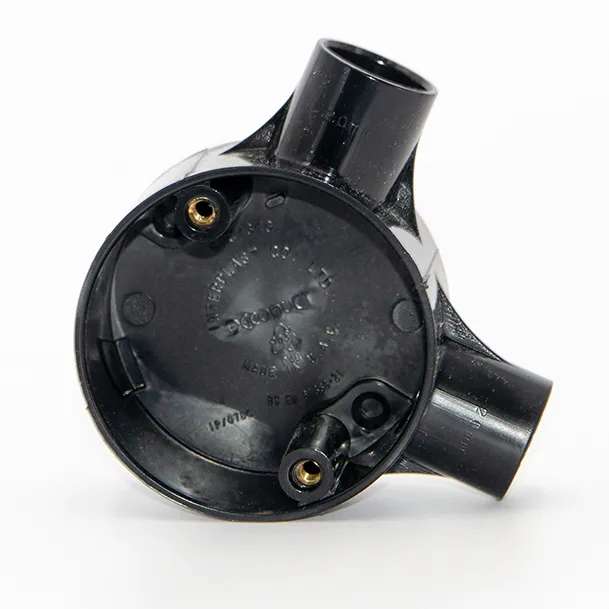 Decoduct 20mm PVC 2 Way Circular Junction Box 1