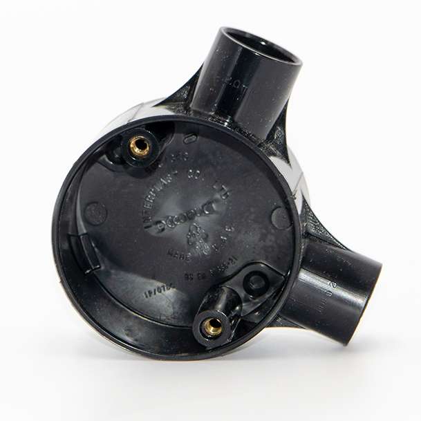 Decoduct PVC 2Way Circular Junction Box 2