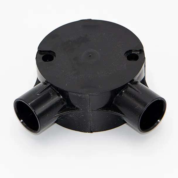 Decoduct 20mm PVC 2 Way Circular Junction Box 2