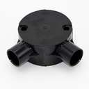 Decoduct PVC 2Way Circular Junction Box 0