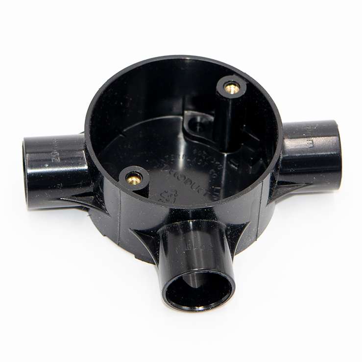 Decoduct PVC 3Way Circular Junction Box 1