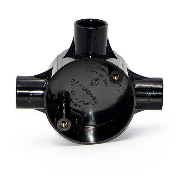 Decoduct PVC 3Way Circular Junction Box 2