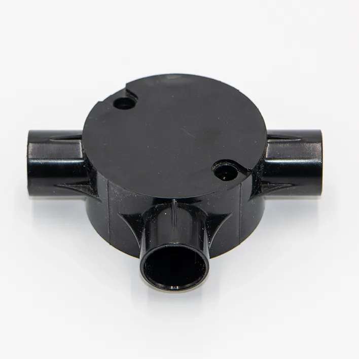 Decoduct 20mm PVC 3 Way Circular Junction Box 2